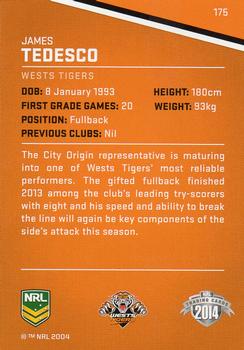 2014 ESP Traders #175 James Tedesco Back